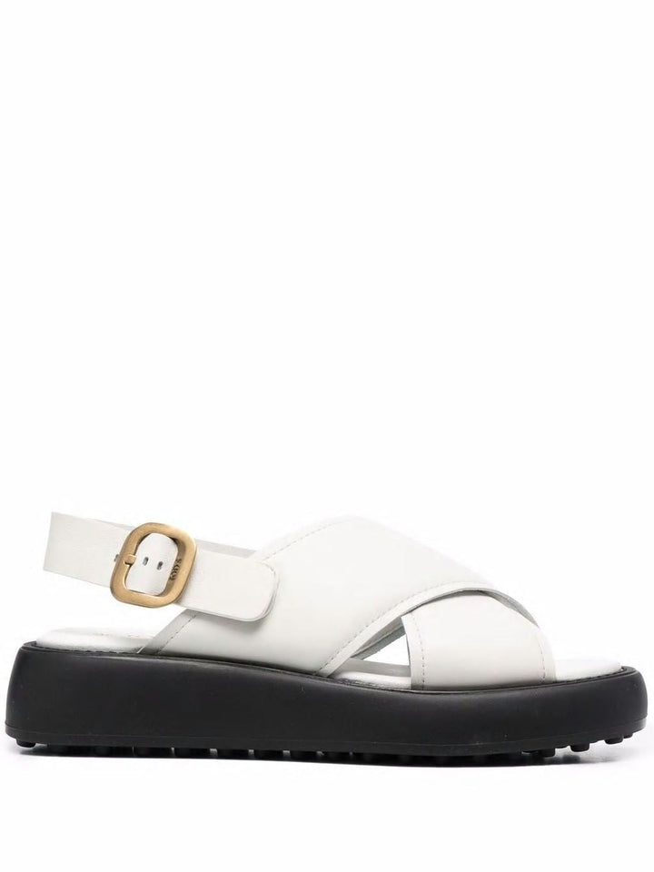 Cross-strap Slingback Sandals