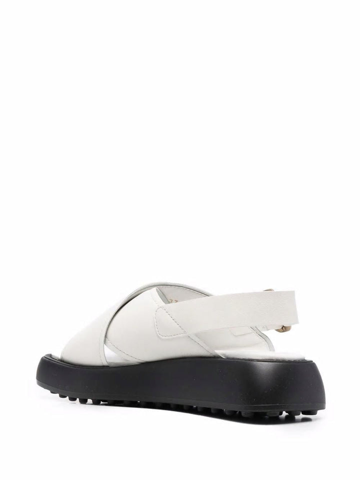 Cross-strap Slingback Sandals