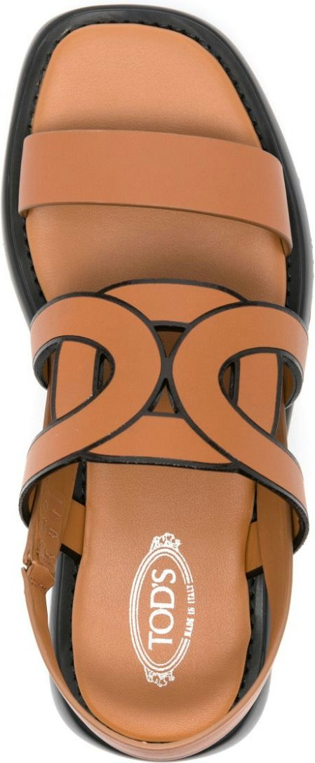 CUT-OUT LOGO STRAP SANDALS