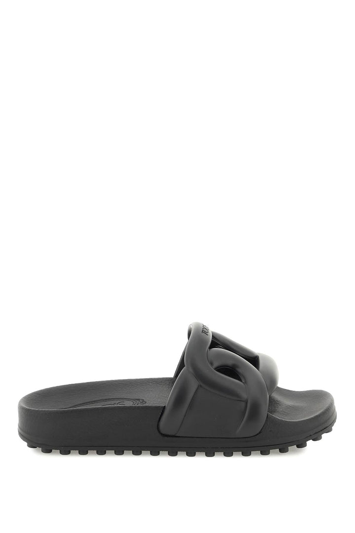 RUBBER SLIDES WITH MAXI CHAIN