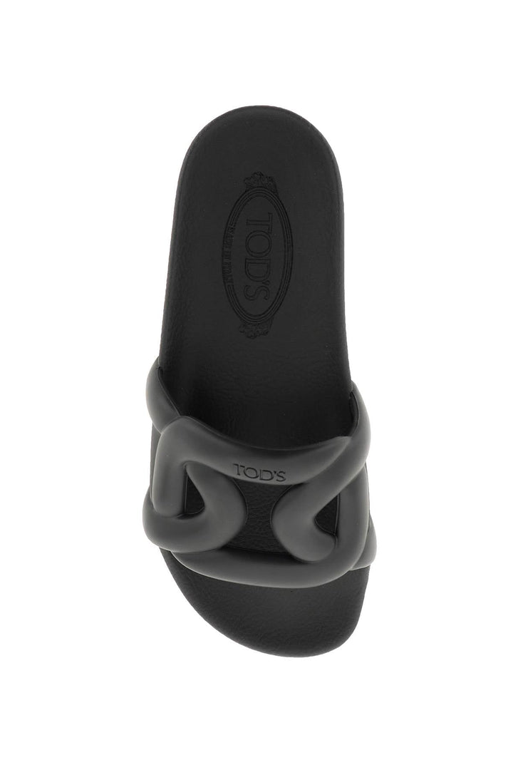 RUBBER SLIDES WITH MAXI CHAIN