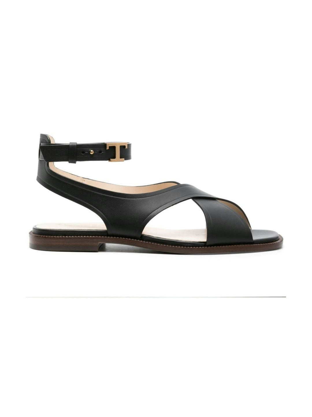 LEATHER FLAT SANDAS