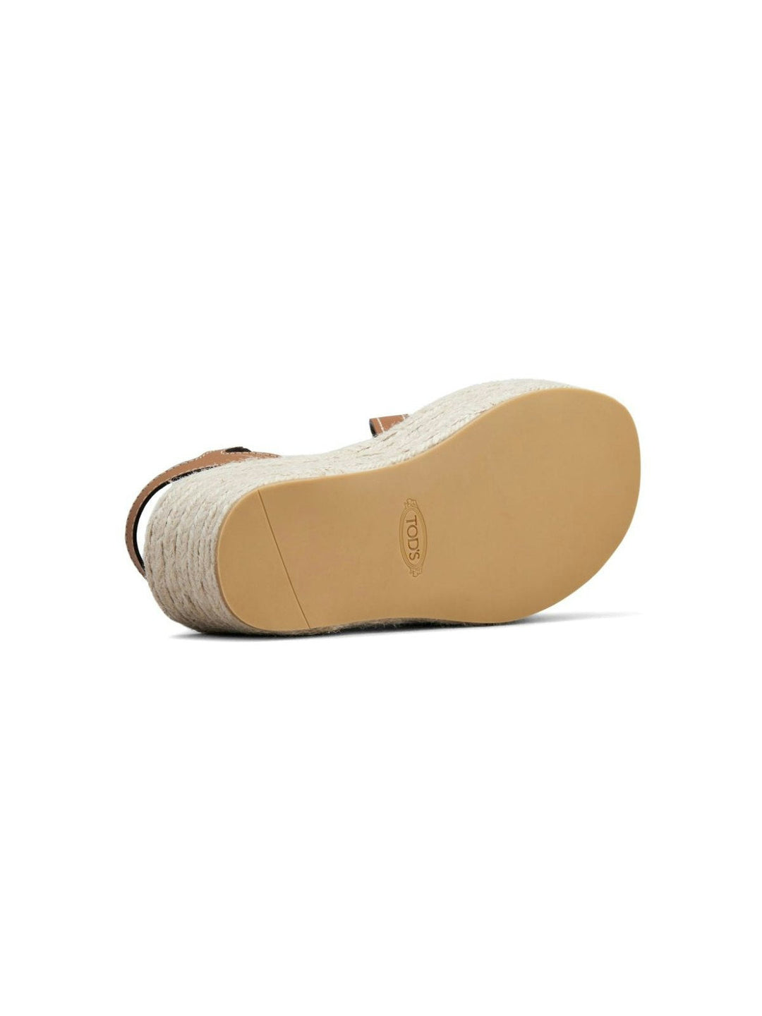 RAFIA AND LEATHER WEDGE SANDALS