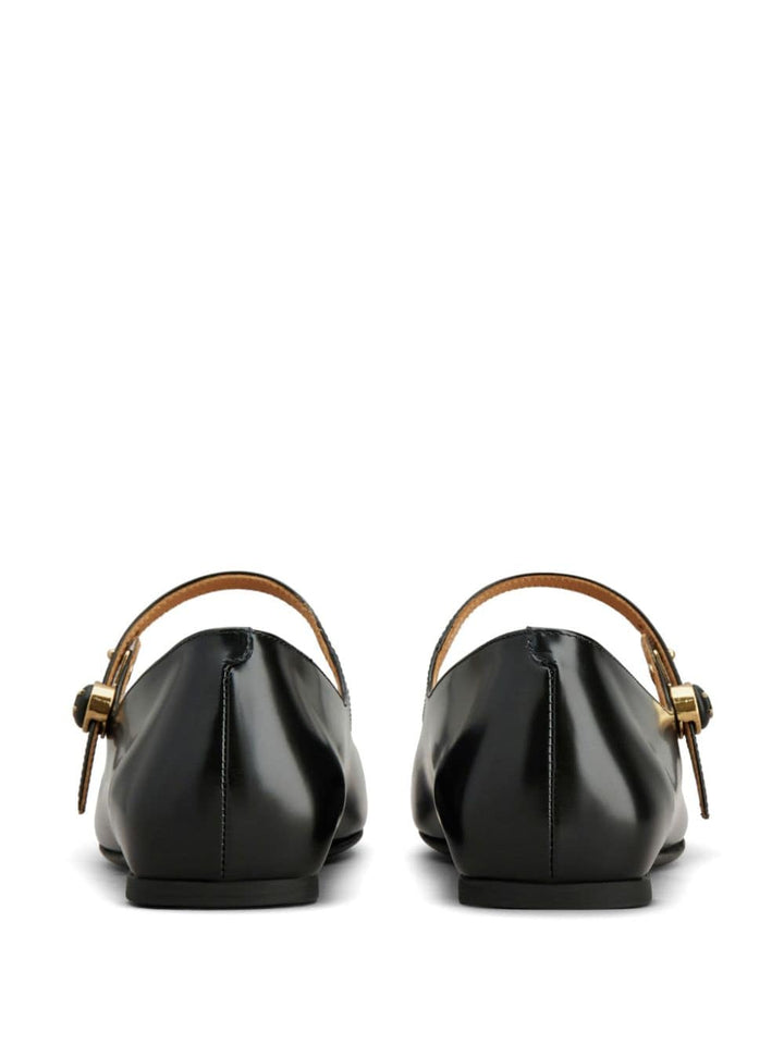 LEATHER BALLET FLATS
