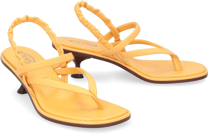 LEATHER THONG-SANDALS