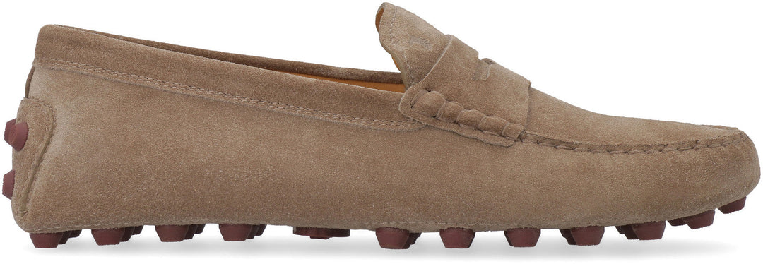 GOMMINO BUBBLE SUEDE LOAFERS