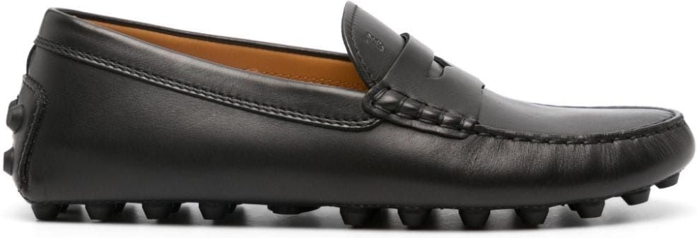 penny slot leather loafers