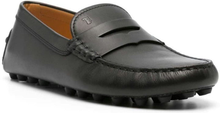 penny slot leather loafers