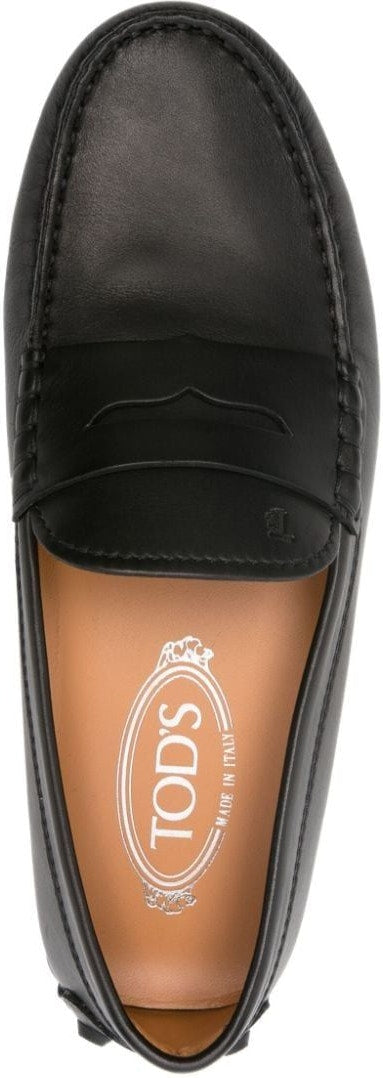 penny slot leather loafers