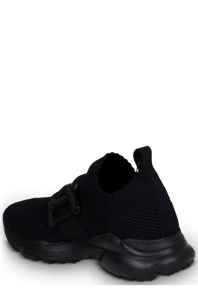 PAPER TEXTURED LEATHER SLIP ON SNEAKERS