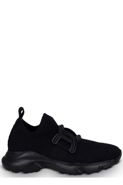 PAPER TEXTURED LEATHER SLIP ON SNEAKERS