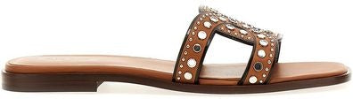 MAXI CATENA STUD EMBELLISHED SANDALS