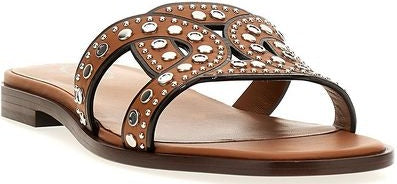 MAXI CATENA STUD EMBELLISHED SANDALS