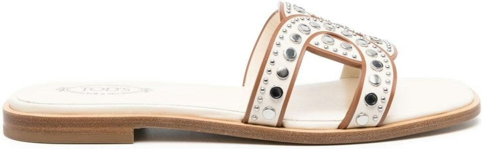 LEATHER FLAT SANDALS