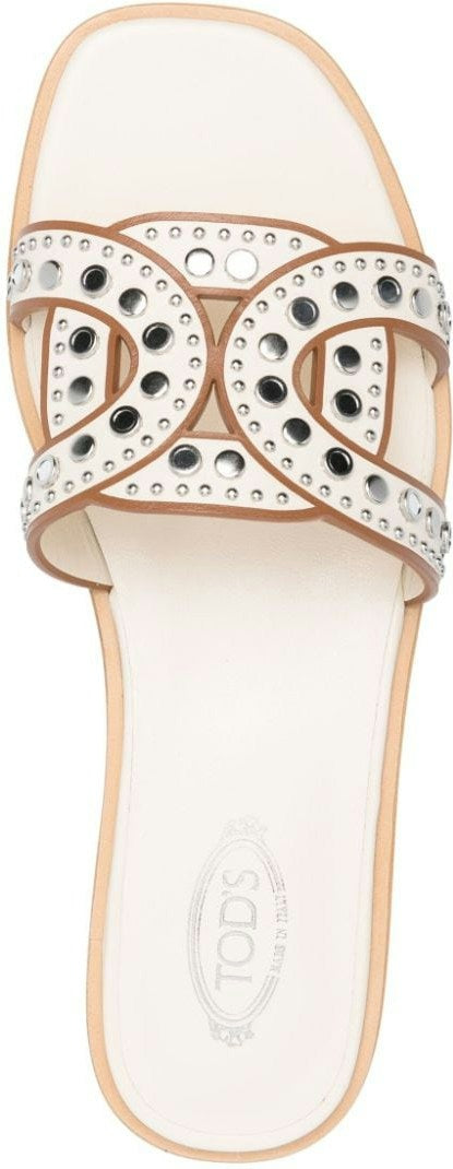 LEATHER FLAT SANDALS