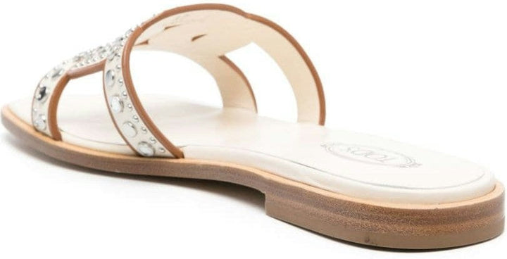 LEATHER FLAT SANDALS