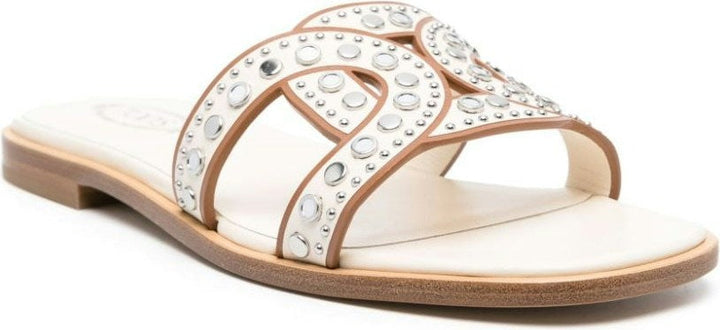 LEATHER FLAT SANDALS