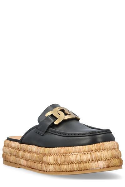 KATE LOGO PLAQUE MULES