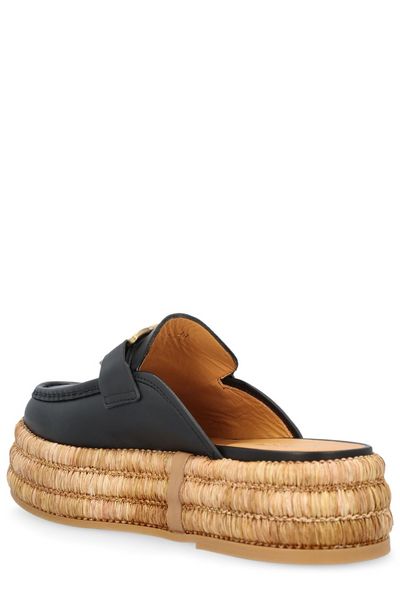 KATE LOGO PLAQUE MULES