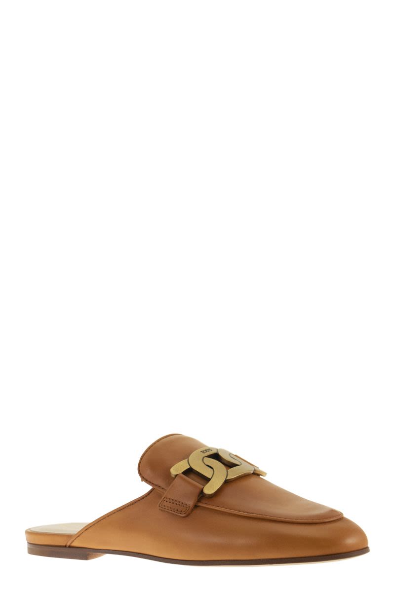 LEATHER SABOT