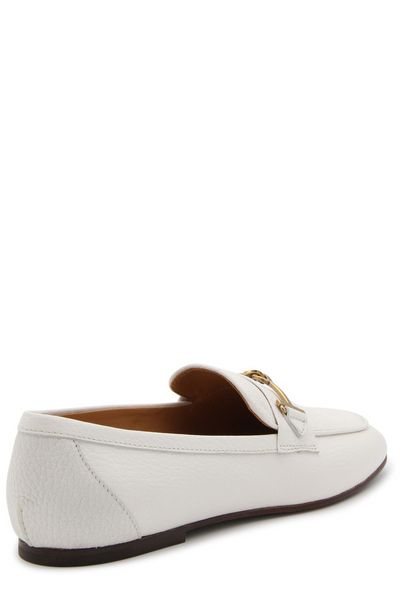 LEATHER ALMOND TOE LOAFERS