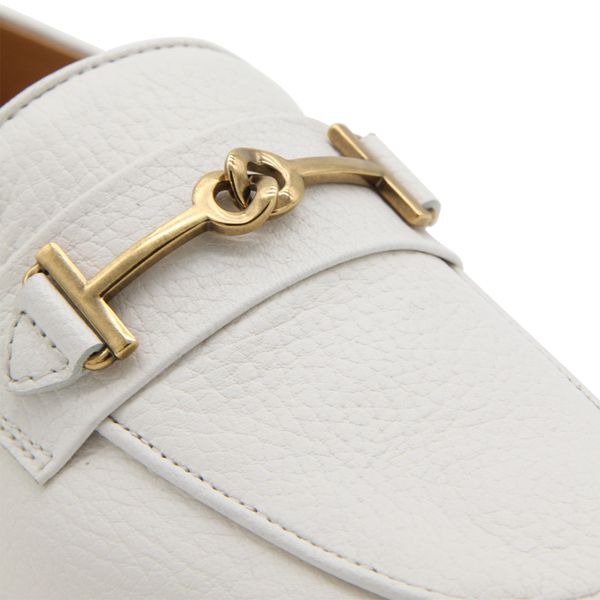 LEATHER ALMOND TOE LOAFERS