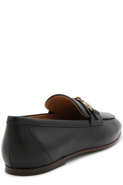 LEATHER ALMOND TOE LOAFERS