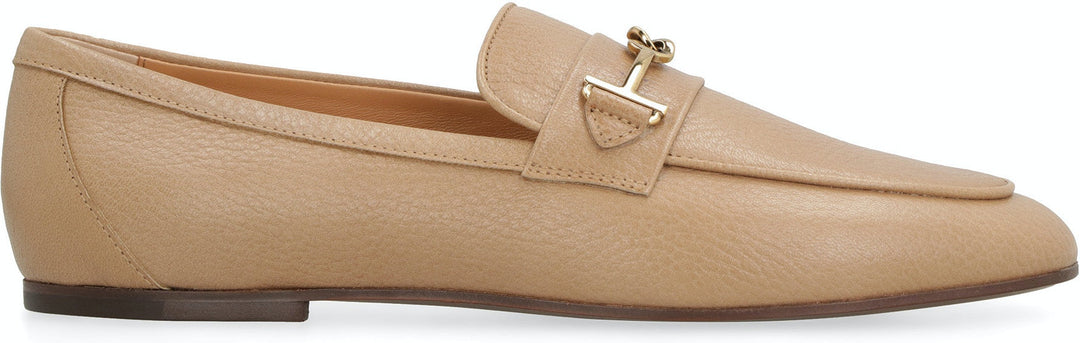 LEATHER LOAFERS WITH BOW