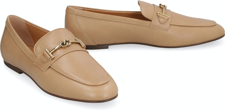 LEATHER LOAFERS WITH BOW