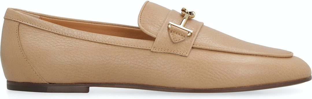 LEATHER LOAFERS WITH BOW