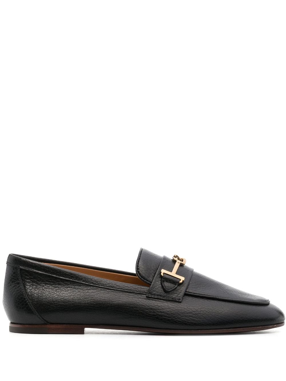 T-RING LEATHER LOAFERS