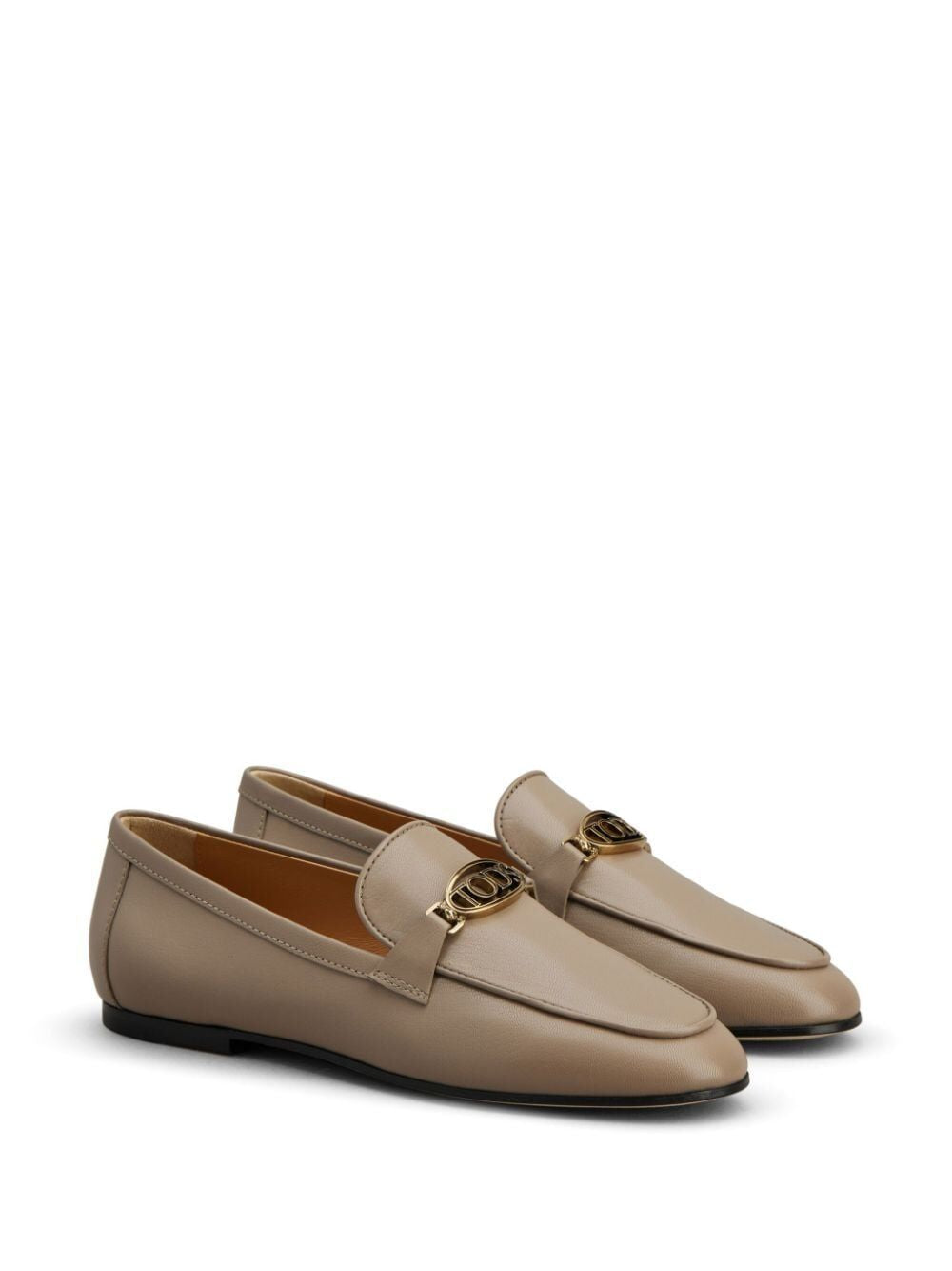 LOGOPLAQUE LEATHER LOAFERS