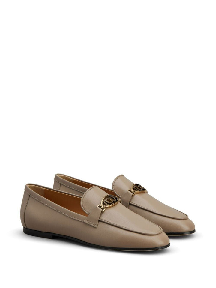 LOGOPLAQUE LEATHER LOAFERS