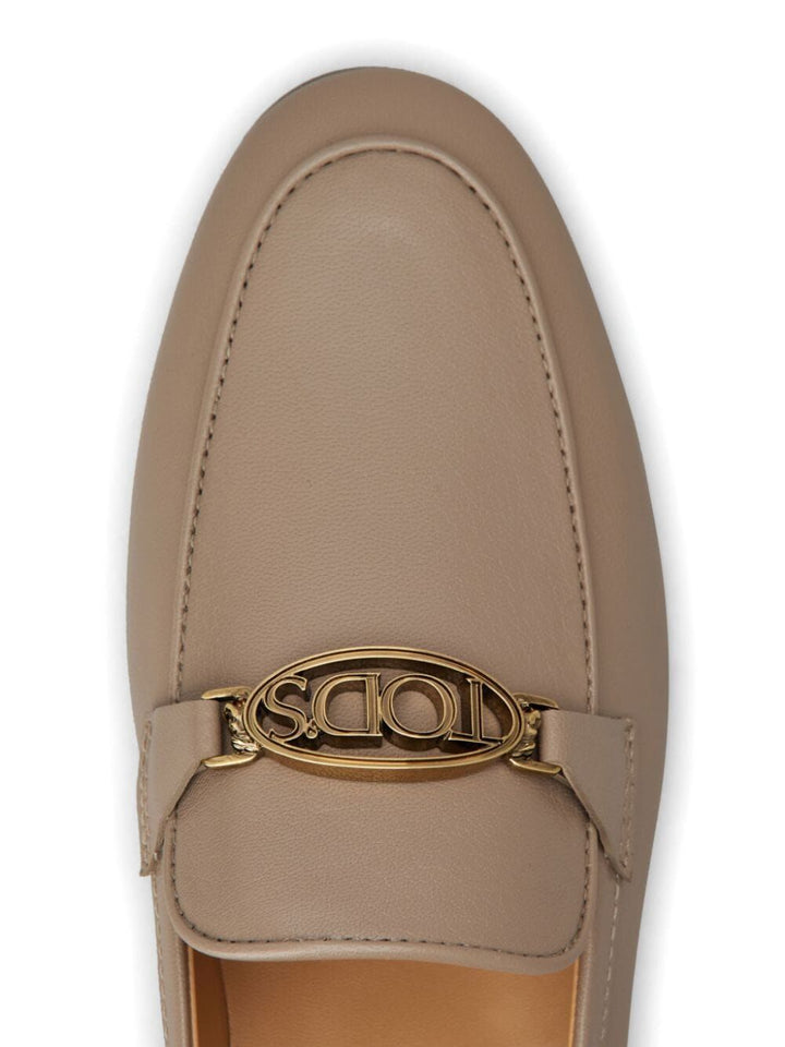 LOGOPLAQUE LEATHER LOAFERS
