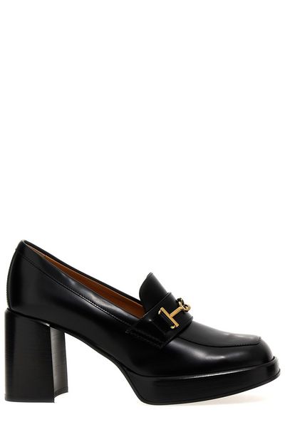 LEATHER CHAIN DETAILED HEELS