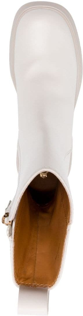 LEATHER ZIP UP BOOTS