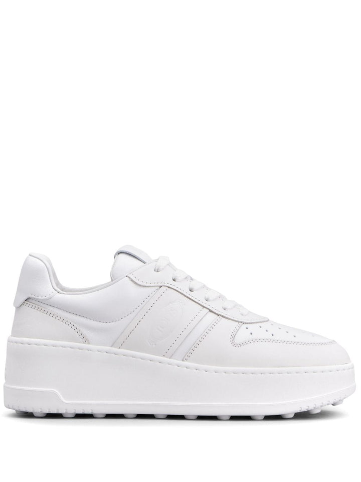 LEATHER PLATFORM SNEAKERS