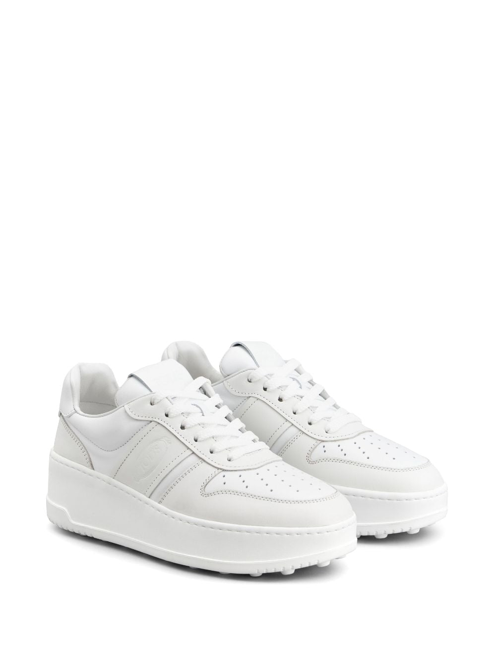 LEATHER PLATFORM SNEAKERS
