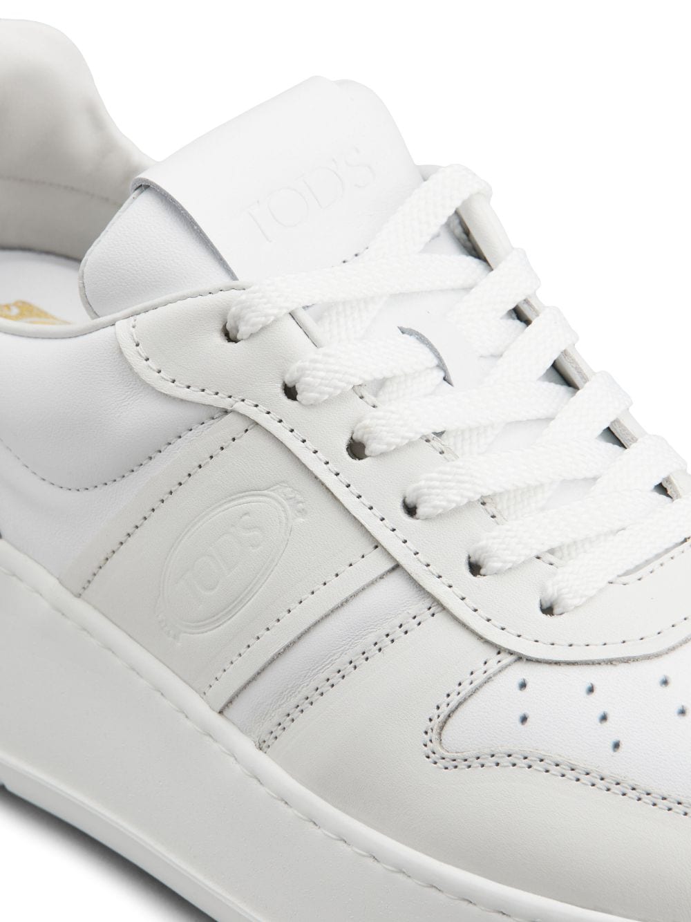 LEATHER PLATFORM SNEAKERS