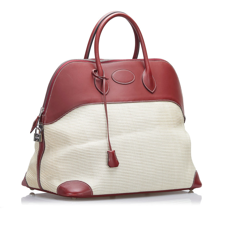 Top quality Hermes Toile Bolide 35 Travel Bag
