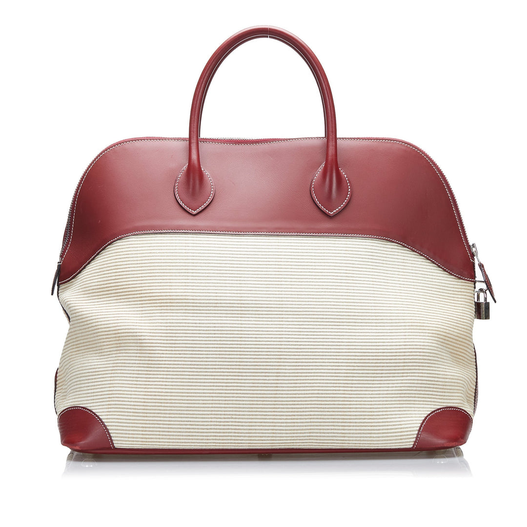 Top quality Hermes Toile Bolide 35 Travel Bag