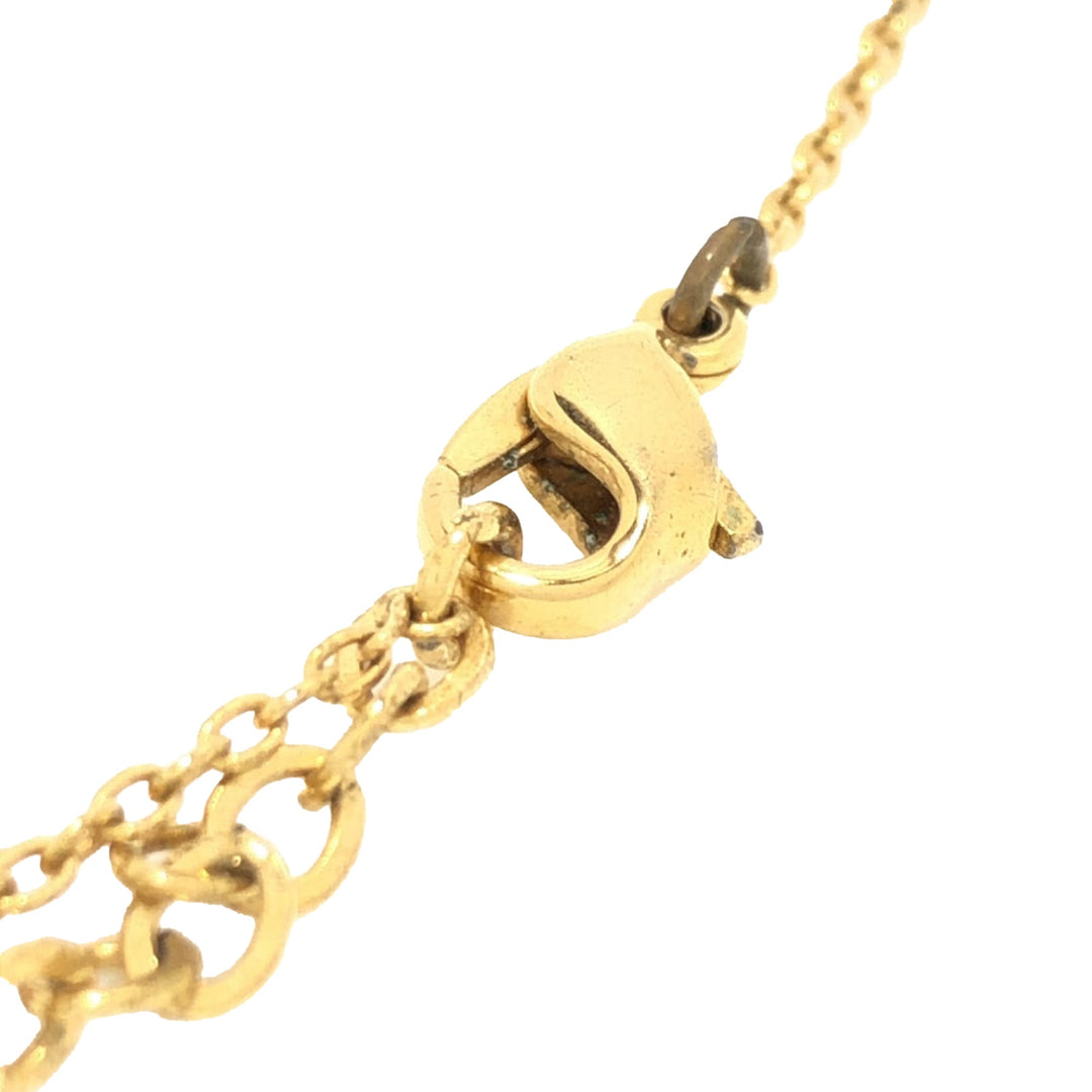 BURBERRY Logo Pendant Necklace Costume Necklace