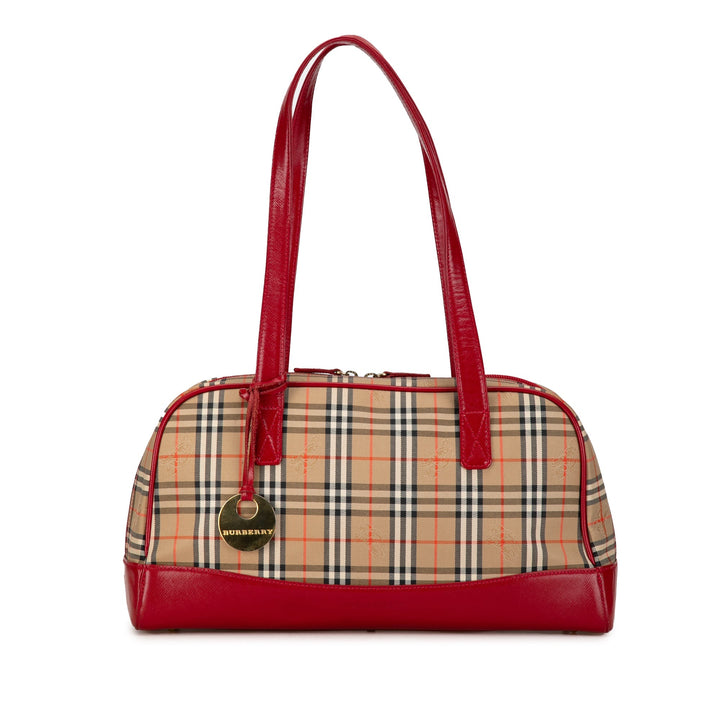BURBERRY Haymarket Check Shoulder Bag