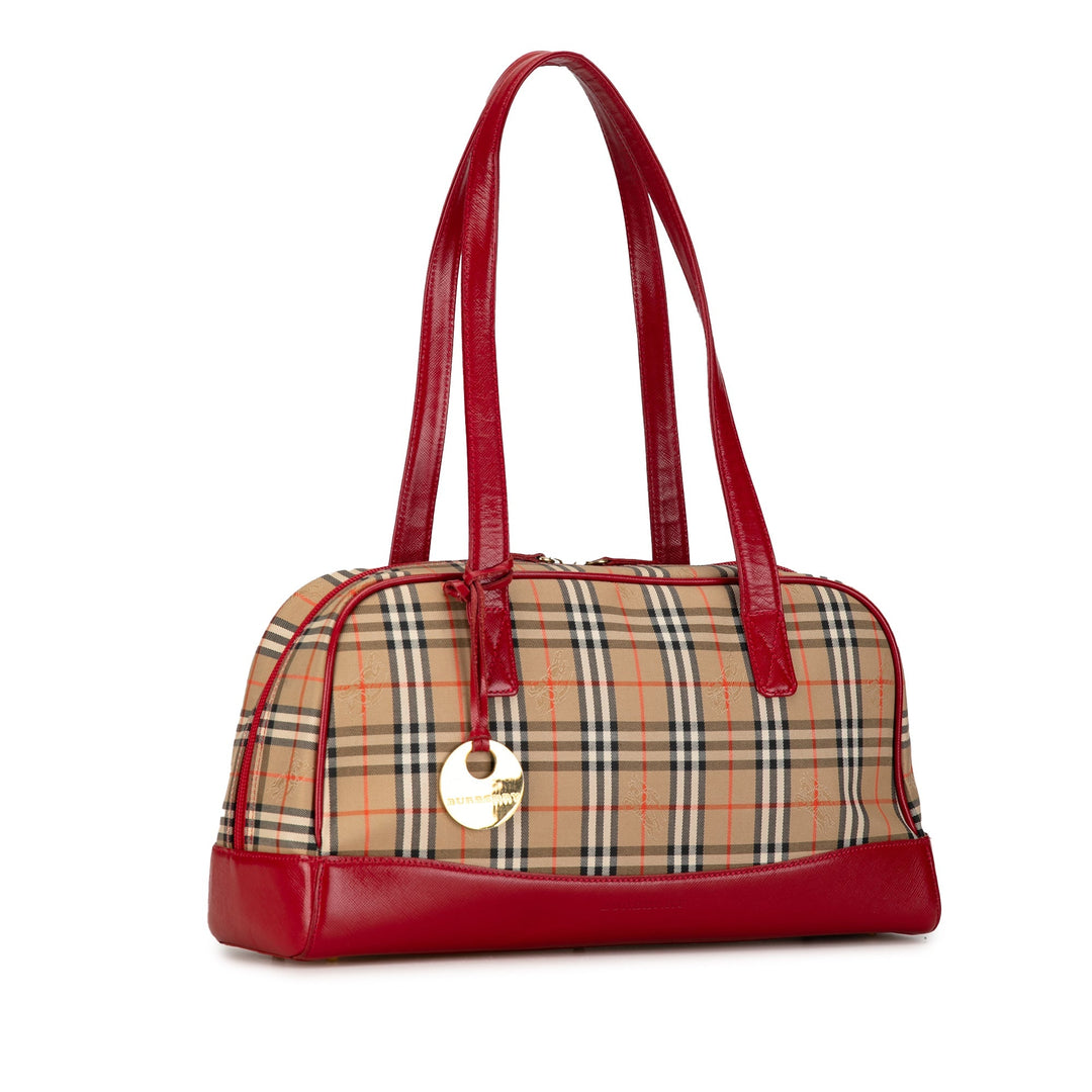 BURBERRY Haymarket Check Shoulder Bag
