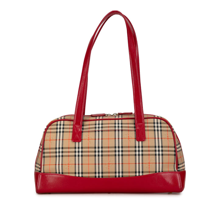BURBERRY Haymarket Check Shoulder Bag