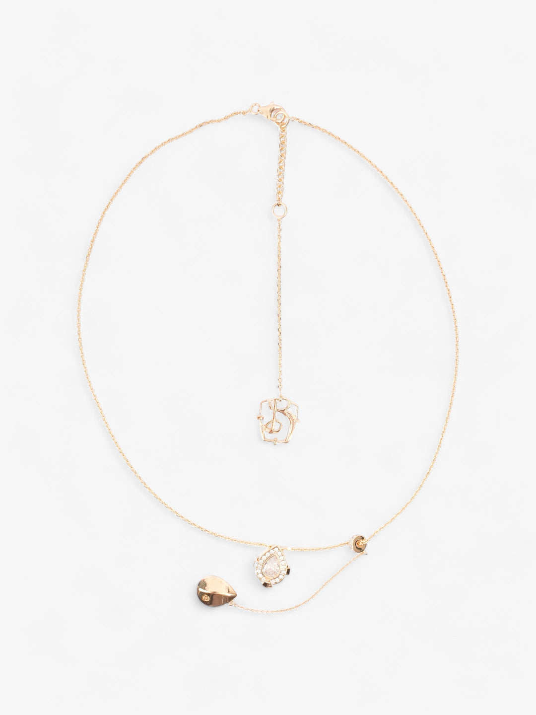 Burberry Shield Pendant Necklace Gold Gold Plated