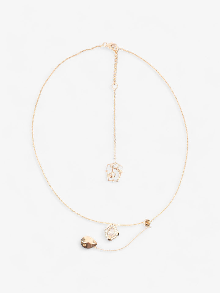 Burberry Shield Pendant Necklace Gold Gold Plated
