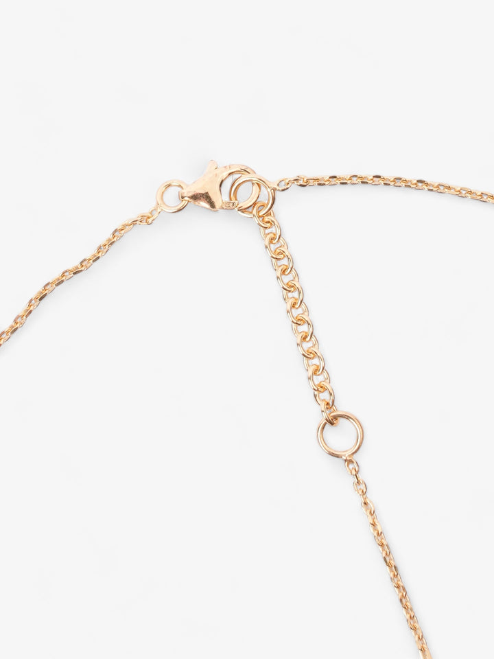 Burberry Shield Pendant Necklace Gold Gold Plated
