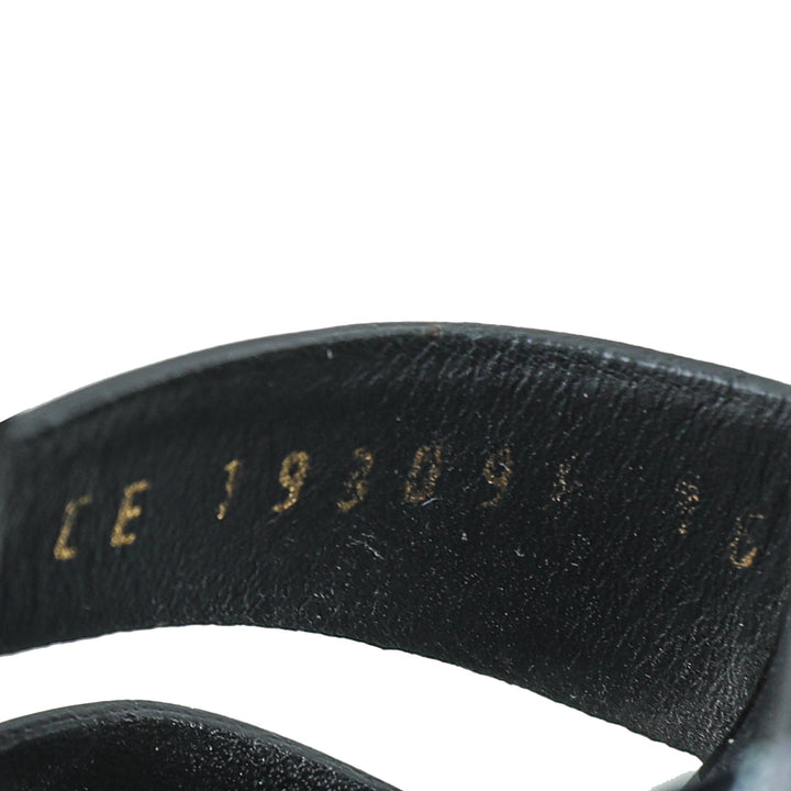 YSL Black Tribute Sandal 36