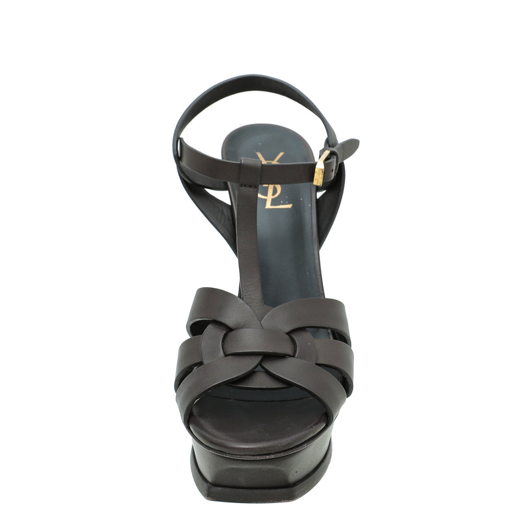 YSL Chocolate Tribute Sandal 40